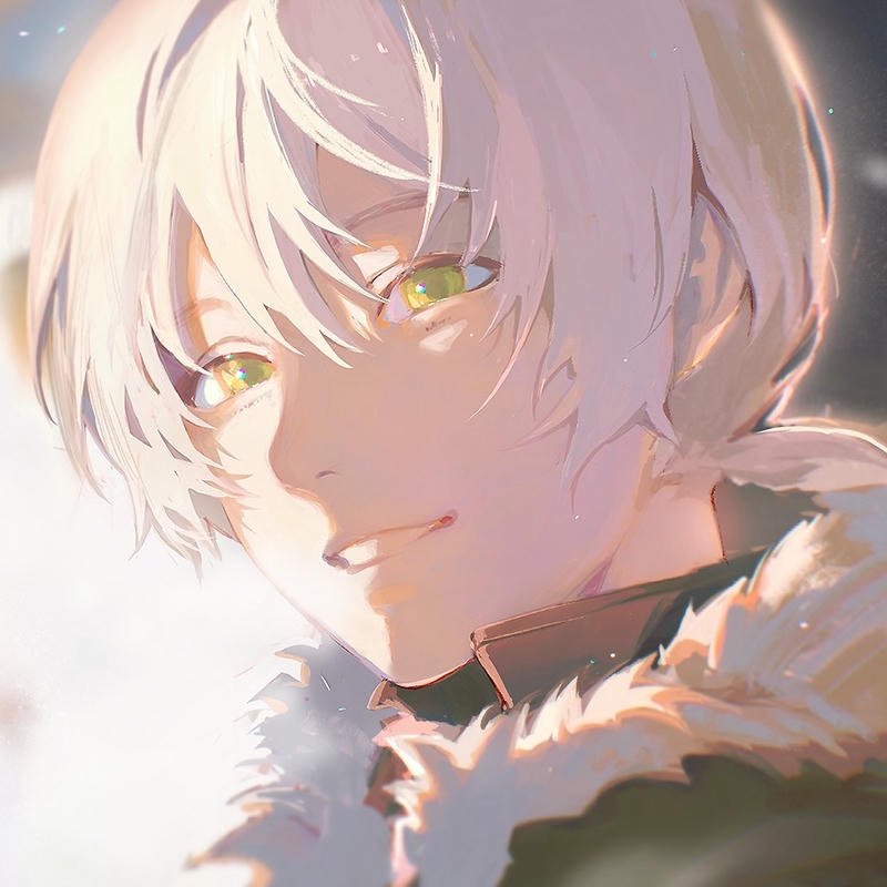 Anime nam tóc trắng phong cách riêng biệt