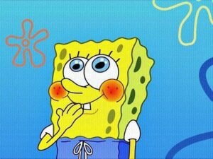 Avatar bọt biển nhìn thư giãn