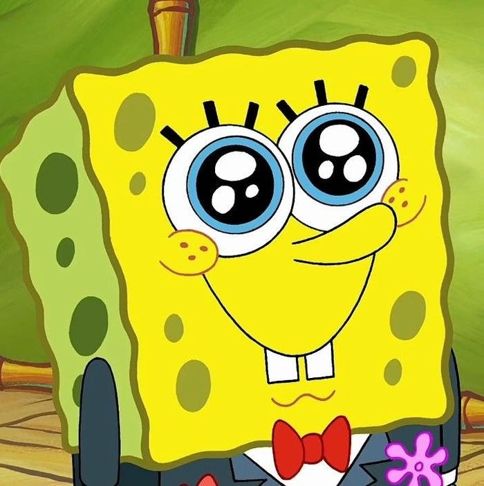 Avatar bọt biển vui vẻ xinh