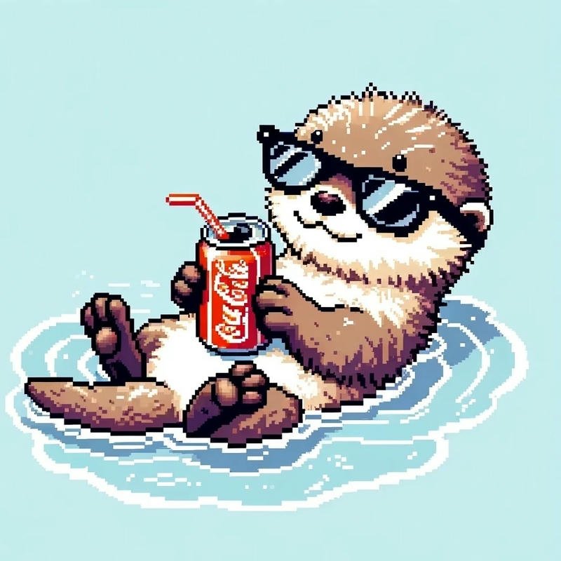 Avatar chú rái cá biểu cảm vô tri thú vị