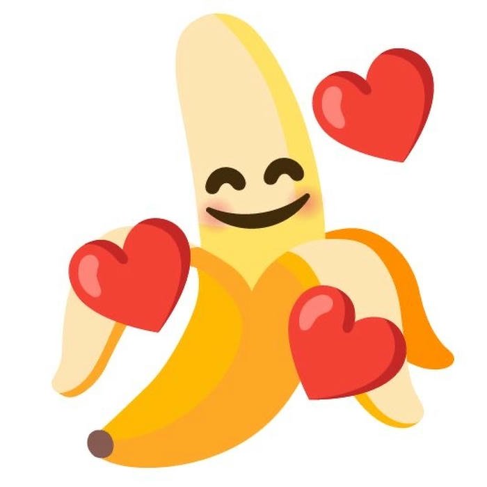 Avatar quả chuối cute đáng yêu