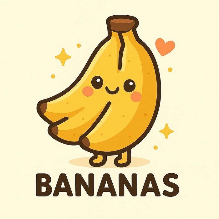 Avatar quả chuối cute sinh động