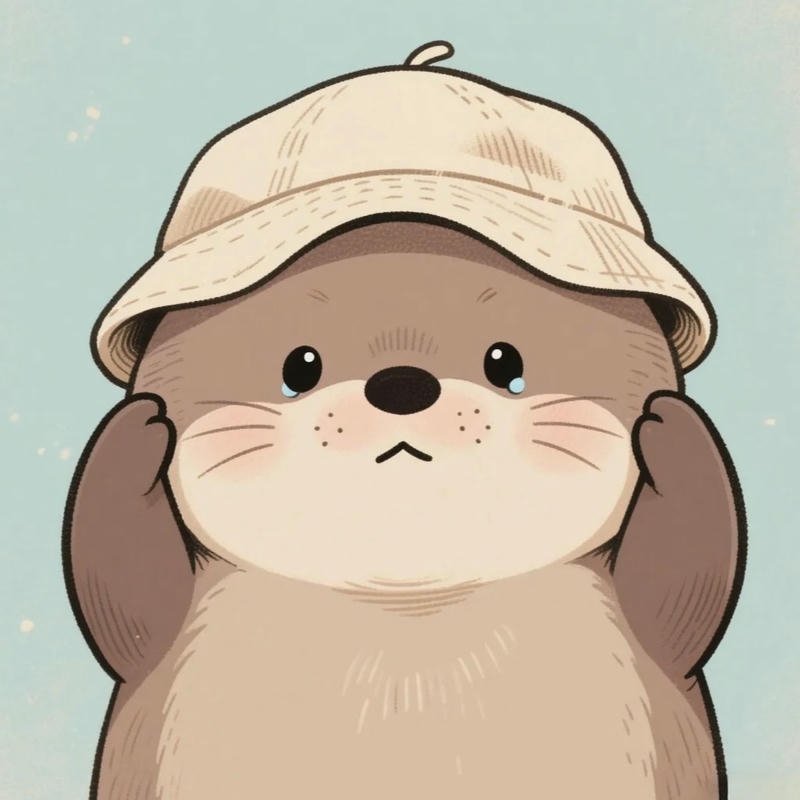 Avatar rái cá vô tri biểu cảm ngơ ngác nhìn khá thú vị