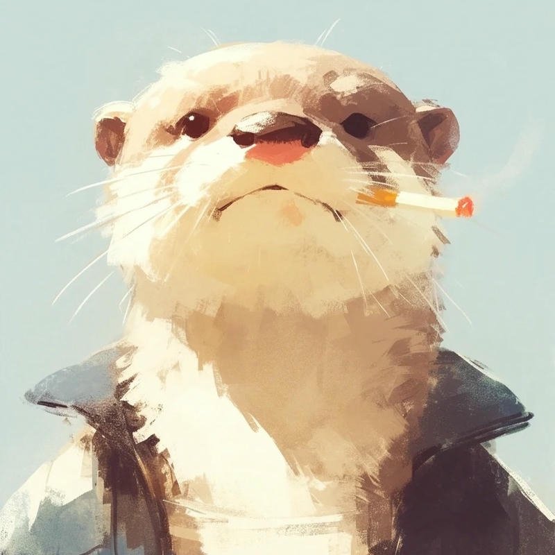 Avatar rái cá vô tri gương mặt bình thản nhìn khá buồn cười