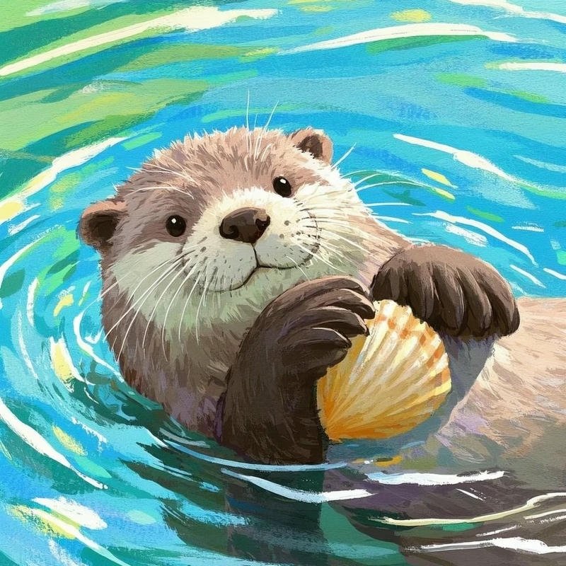 Avatar rái cá vô tri phong vị ngộ nghĩnh mang nét hài