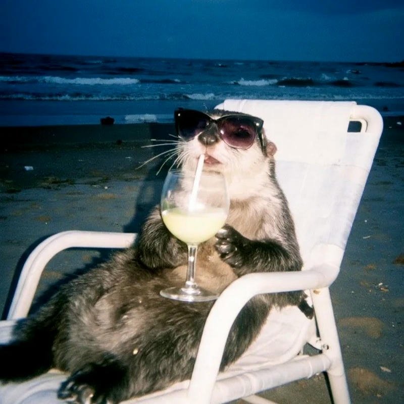 Avatar rái cá vô tri thần thái lạnh lùng nhưng rất đáng yêu