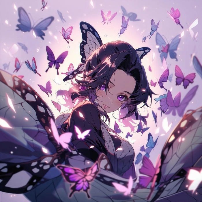 Avatar shinobu nữ tính nhẹ nhàng đẹp