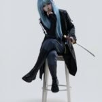 Bức Rimuru cosplay với ánh mắt tự tin