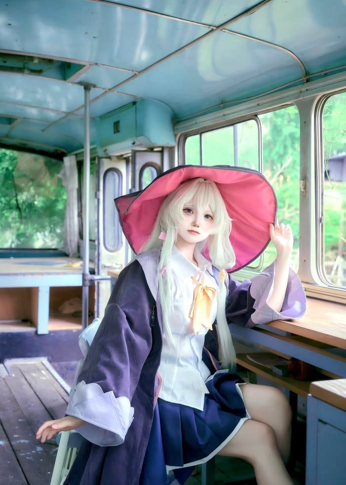 Bức hình gái xinh cosplay cho thấy sự hòa hợp tổng thể