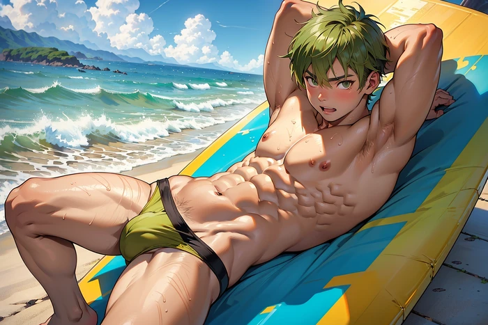 Chàng trai anime gay sexy với vẻ ngoài hút hồn