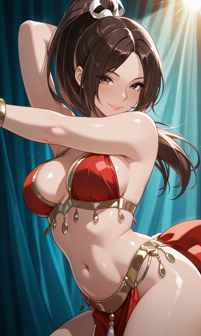 Cô gái anime Mai Shiranui hentai trong tư thế gợi tình