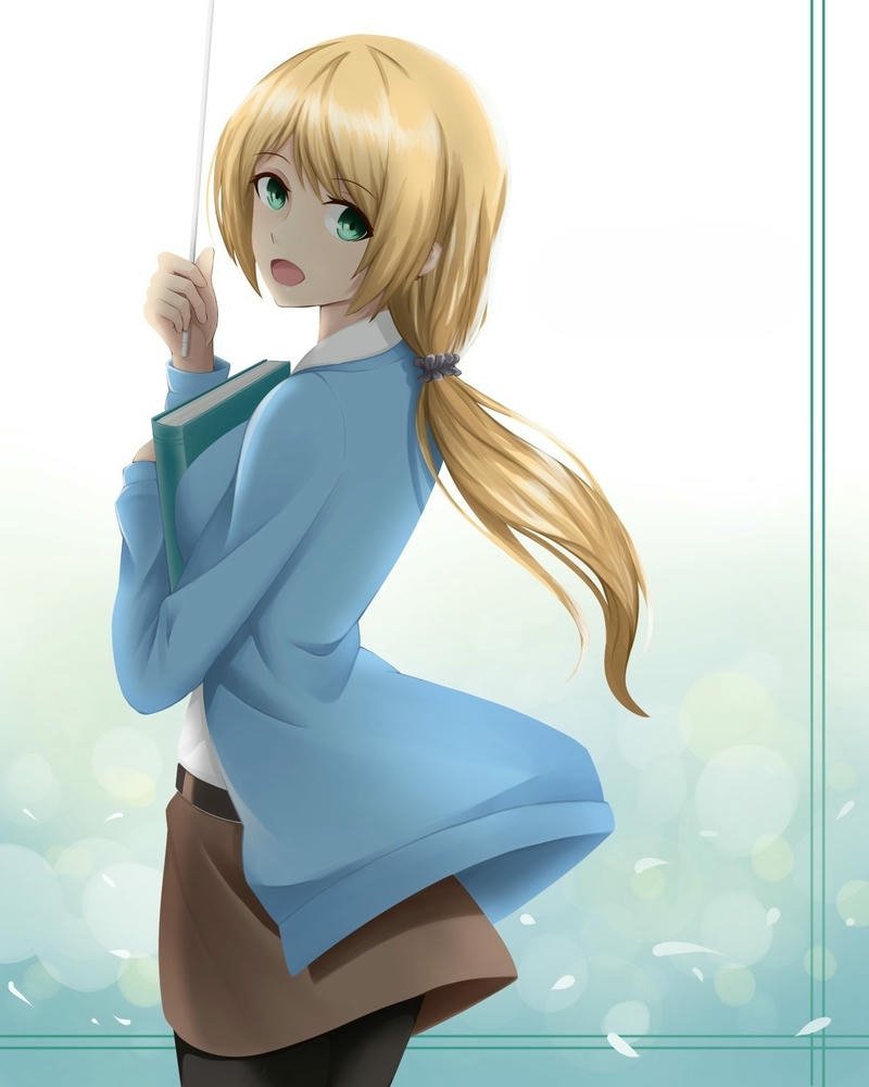 Cô giáo anime phong cách nhẹ nhàng đầy cuốn hút