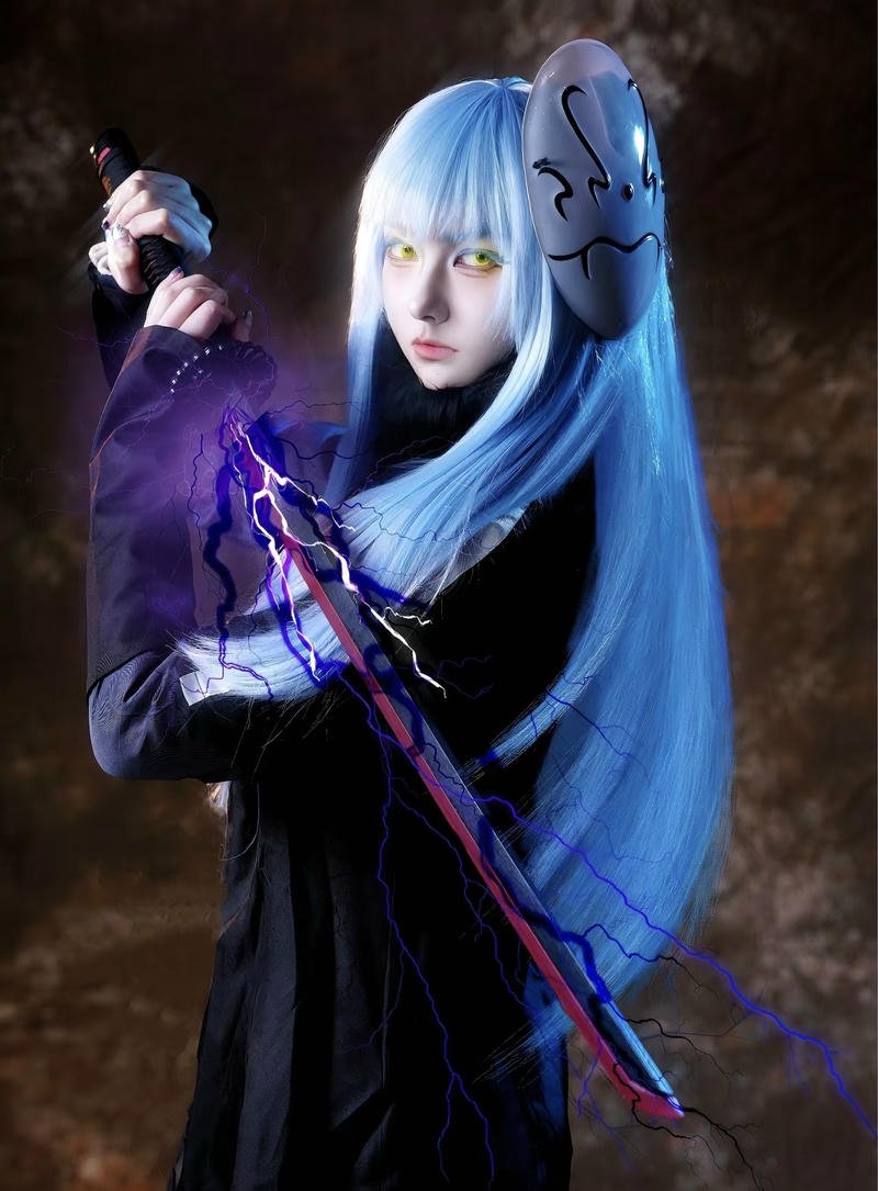 Hình Rimuru cosplay mang nét mềm dẻo biến đổi linh hoạt