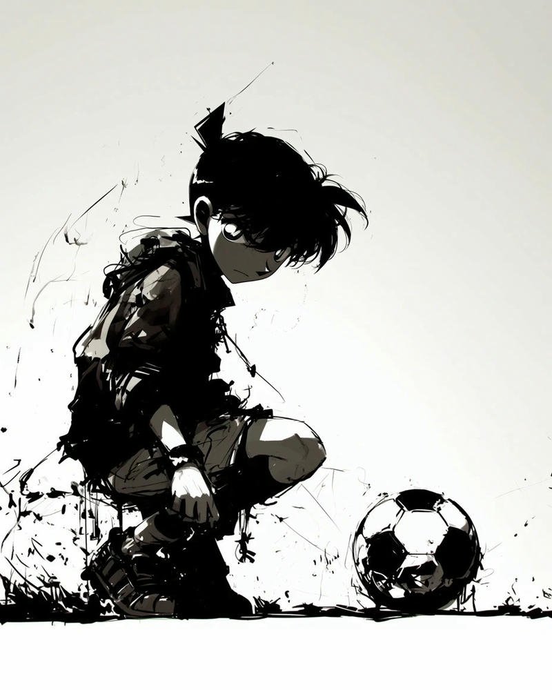 Hình anime bóng đá tạo hình nhân vật cá tính