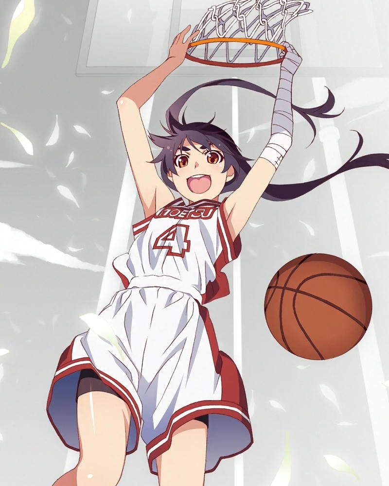 Hình anime tái hiện vận động bóng rổ