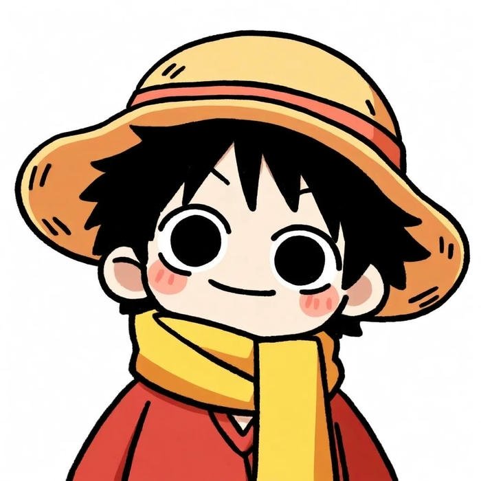 Hình avatar One Piece chibi tươi sáng