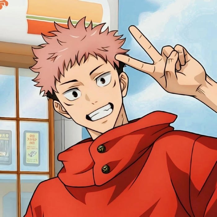 Hình avatar Yuji học sinh chú thuật