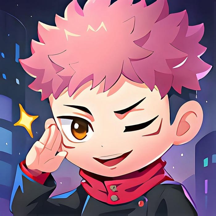 Hình avatar Yuji sử dụng quyền thuật