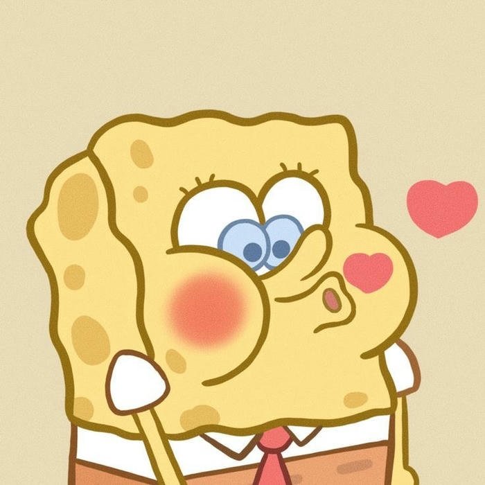 Hình avatar bọt biển đáng yêu