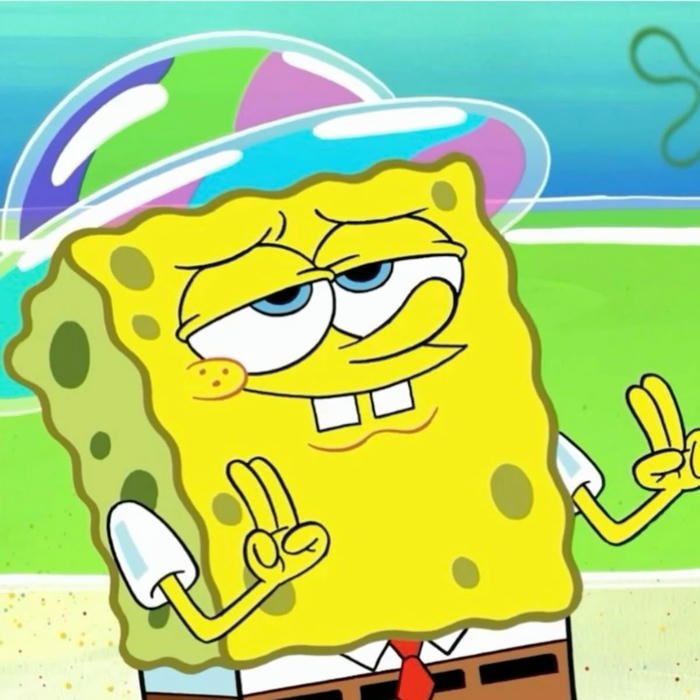 Hình avatar bọt biển dễ mến