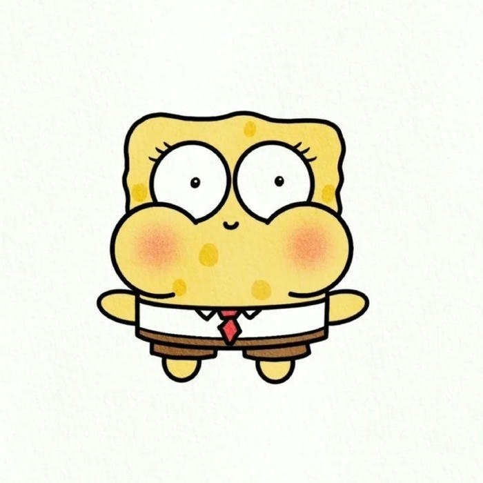 Hình avatar bọt biển tươi sáng