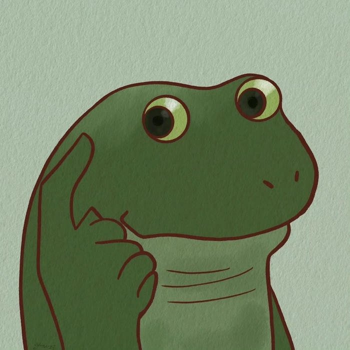 Hình avatar ếch dễ nhìn sáng