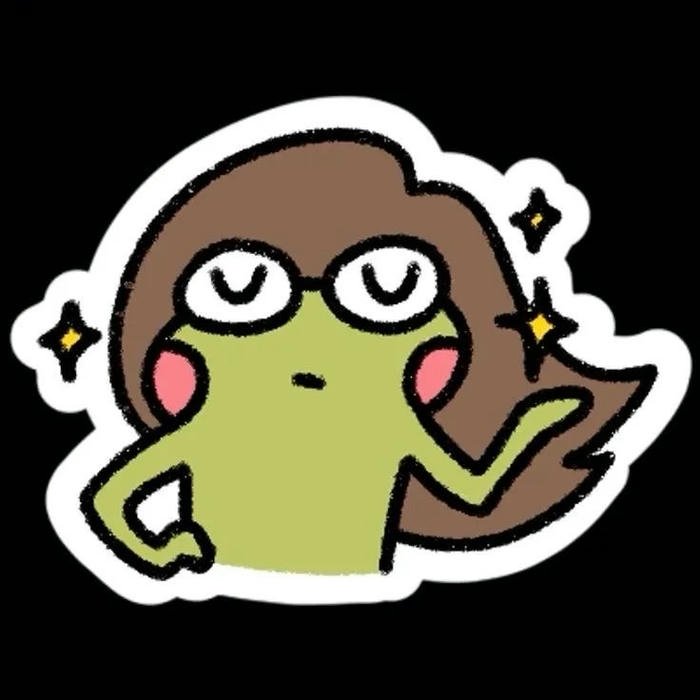 Hình avatar ếch thân thiện dễ thương