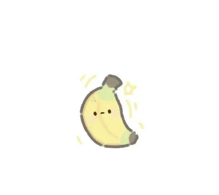 Hình avatar quả chuối cute dễ thương