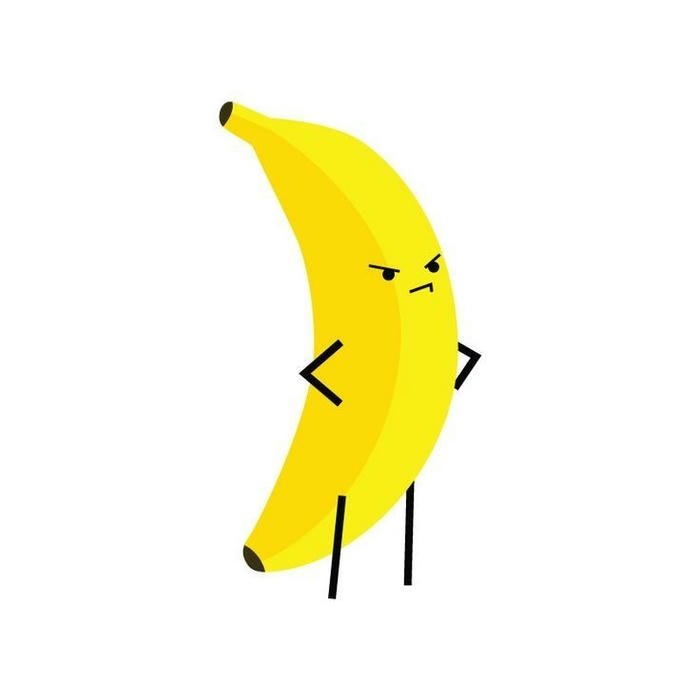 Hình avatar quả chuối cute thân thiện