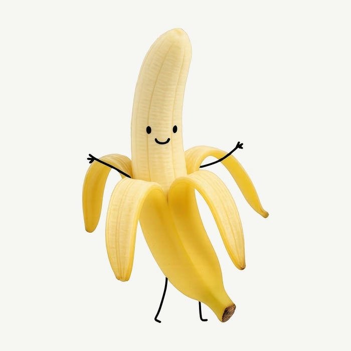 Hình avatar quả chuối cute vui mắt