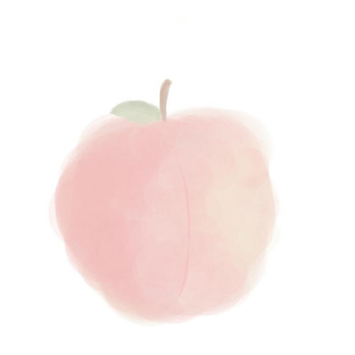 Hình avatar quả đào nhỏ xinh đáng yêu