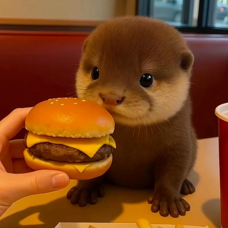 Hình avatar rái cá phong thái vô tri đáng yêu