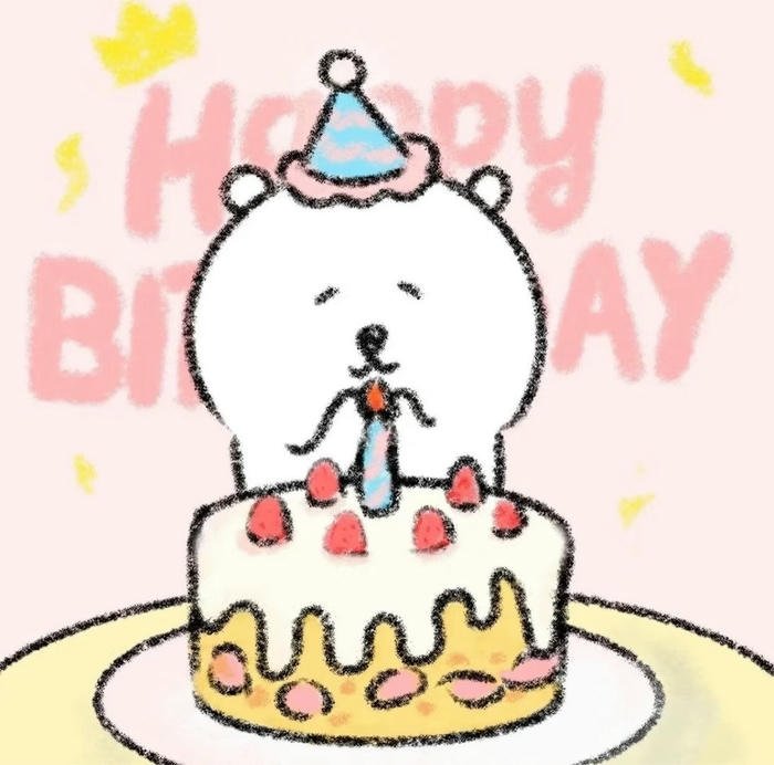 Hình avatar sinh nhật trang trí dễ thương