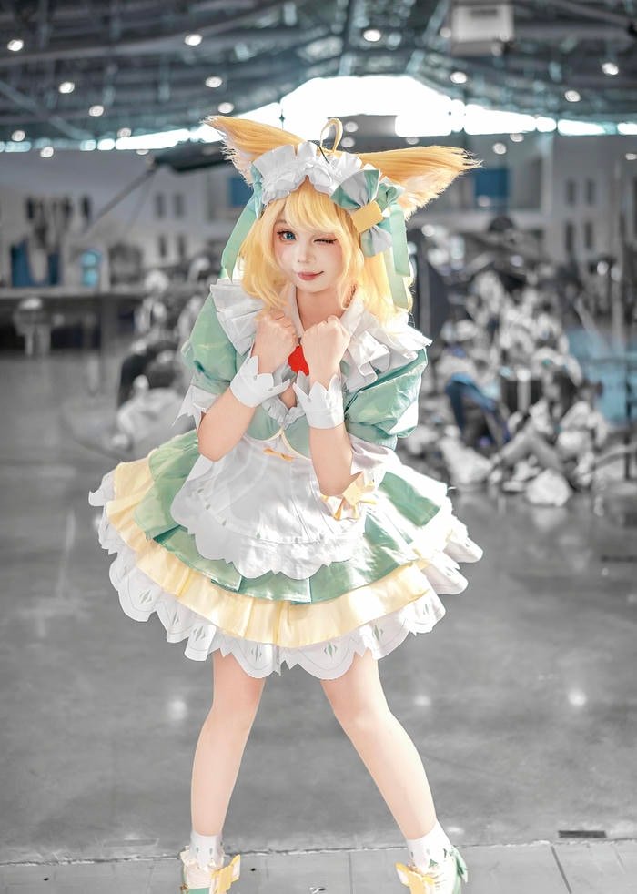 Hình cosplay cute cho thấy sự chăm chút tỉ mỉ