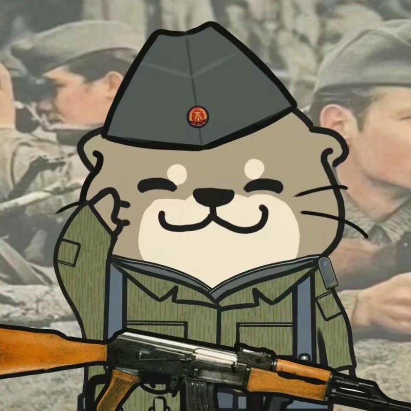 Hình đại diện rái cá biểu cảm vô tri dễ thương