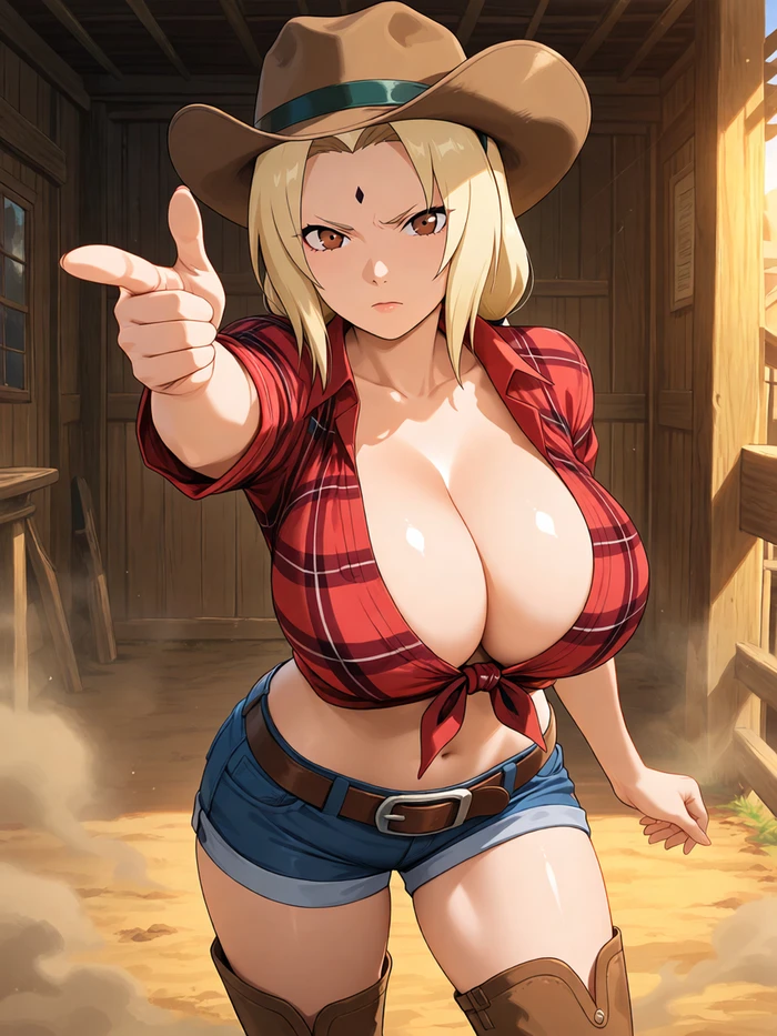 Hokage Tsunade hentai nổi bật vòng ba gợi cảm