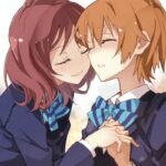 Minh họa anime đôi bạn gắn bó