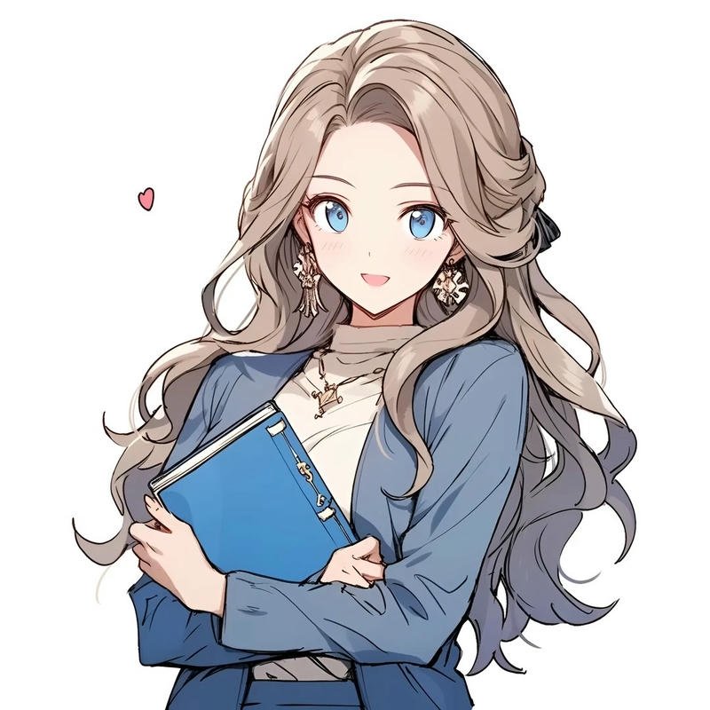 Minh họa giáo viên anime đường nét tinh xảo