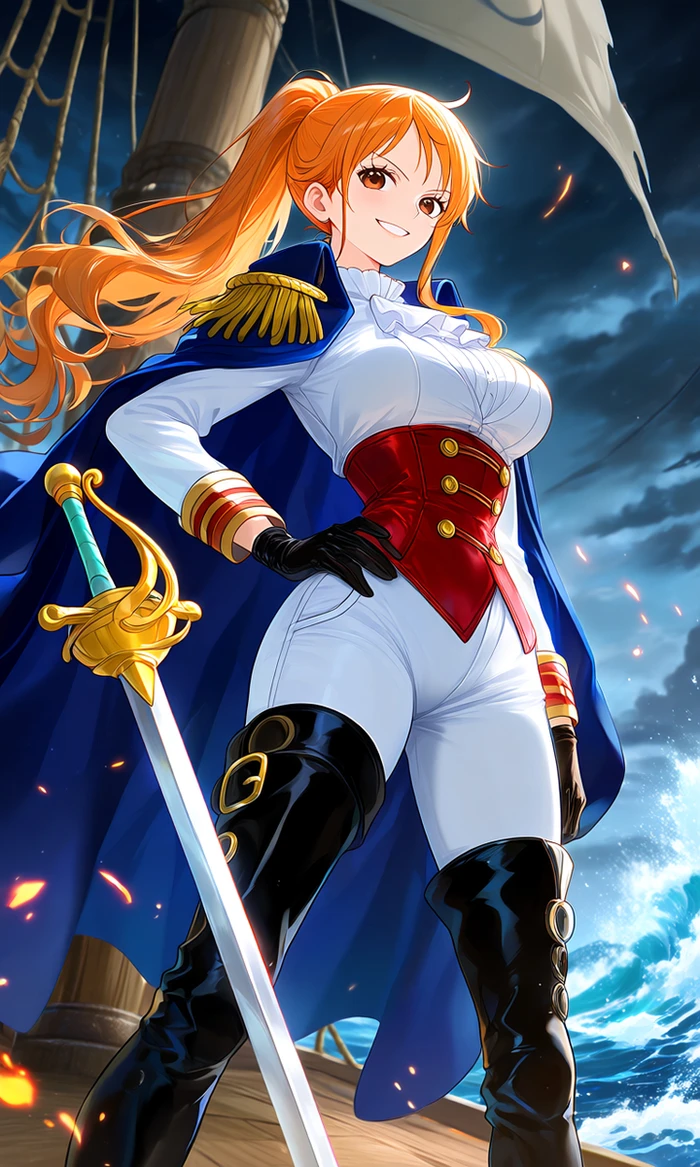 Nami Hentai sexy pose bikini body mê hoặc