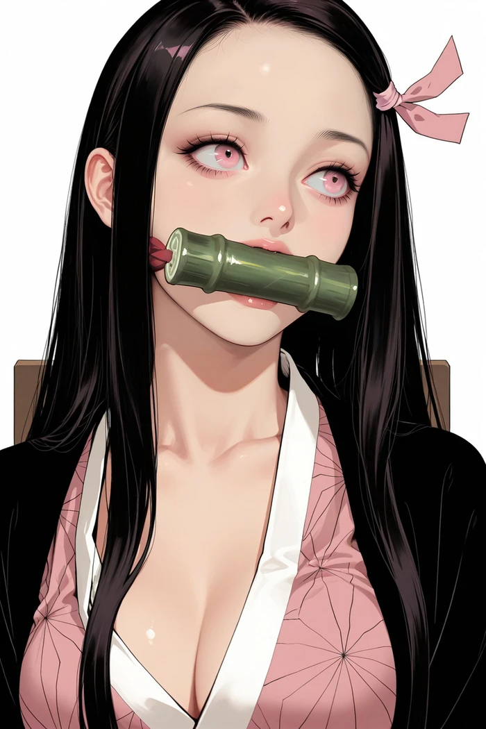 Nezuko Kamado R34 pose nóng bỏng quyến rũ