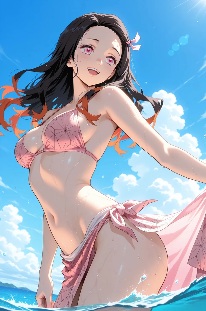 Nezuko anime bikini ôm sát body nóng bỏng