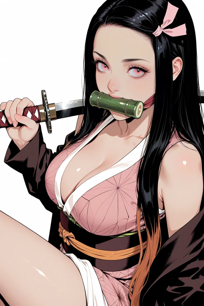 Nezuko anime gợi tình trong outfit mỏng manh