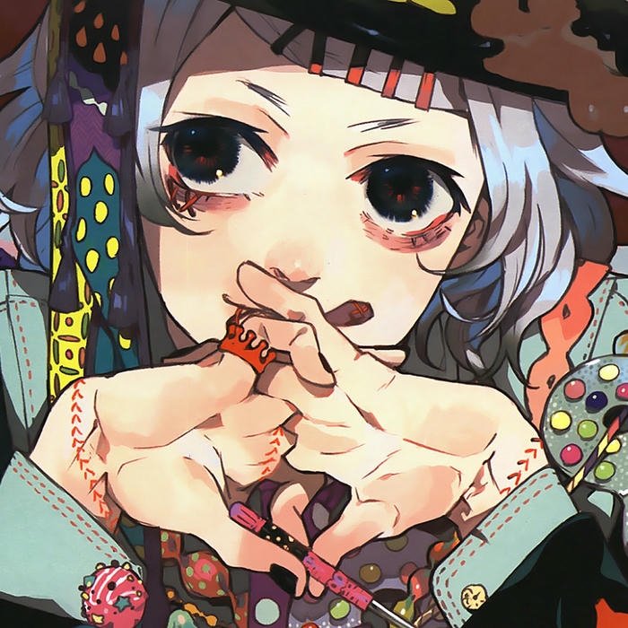 Nhân vật anime ngầu nữ tóc vàng mắt đỏ sắc lạnh