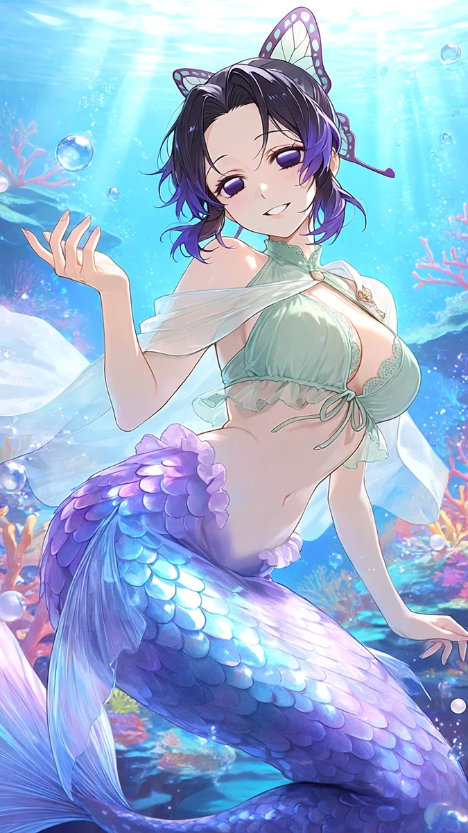 Shinobu Kocho anime khoe vòng một đầy đặn nóng bỏng
