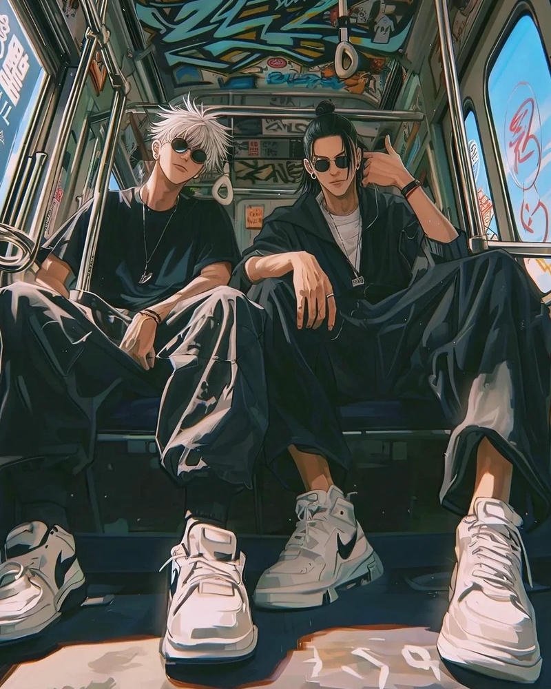 Tạo hình anime của đôi bạn đáng yêu