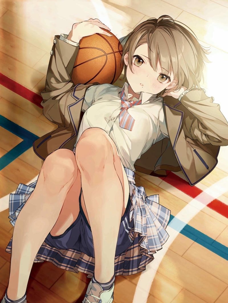 Tranh vẽ anime tái hiện bóng rổ