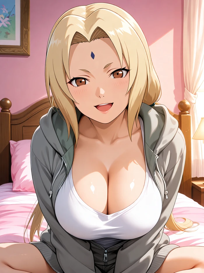 Tsunade hentai gợi dục trong tư thế quyến rũ