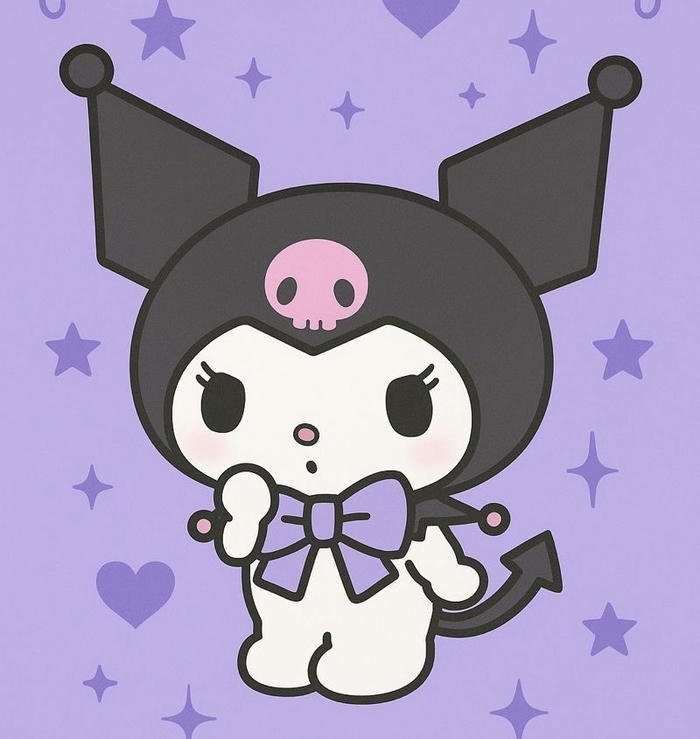 ảnh avatar kuromi rạng rỡ dễ thương