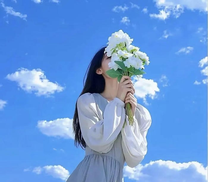 avatar màu xanh dương phong cách cơ bản