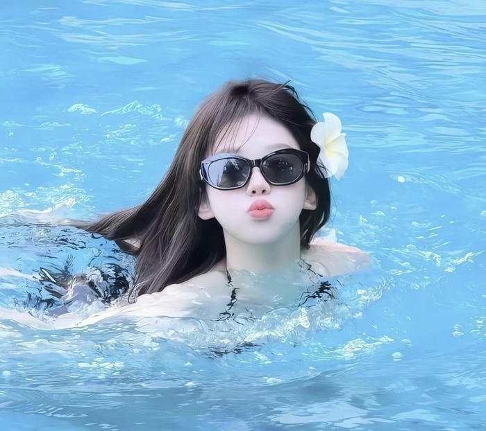 avatar xanh biển phong cách tối giản